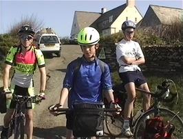 Ready to leave Treyarnon Bay youth hostel